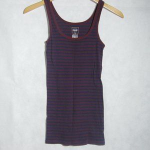 Mossimo Maroon Blue Stripes Tank top Slim Fit